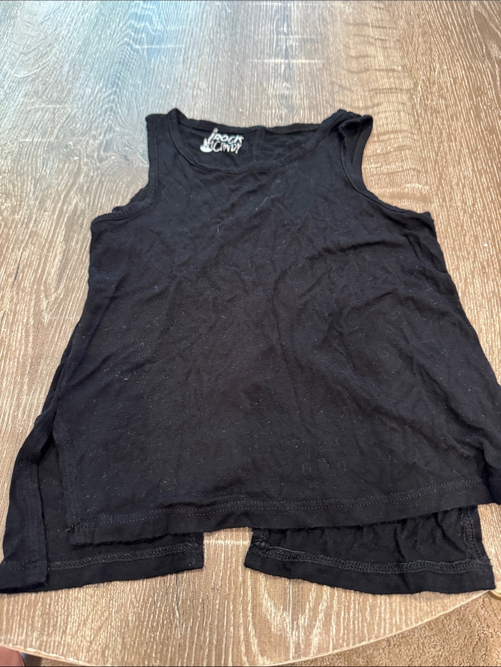 Rock & Candy Black Sleeveless Ribbed Tank